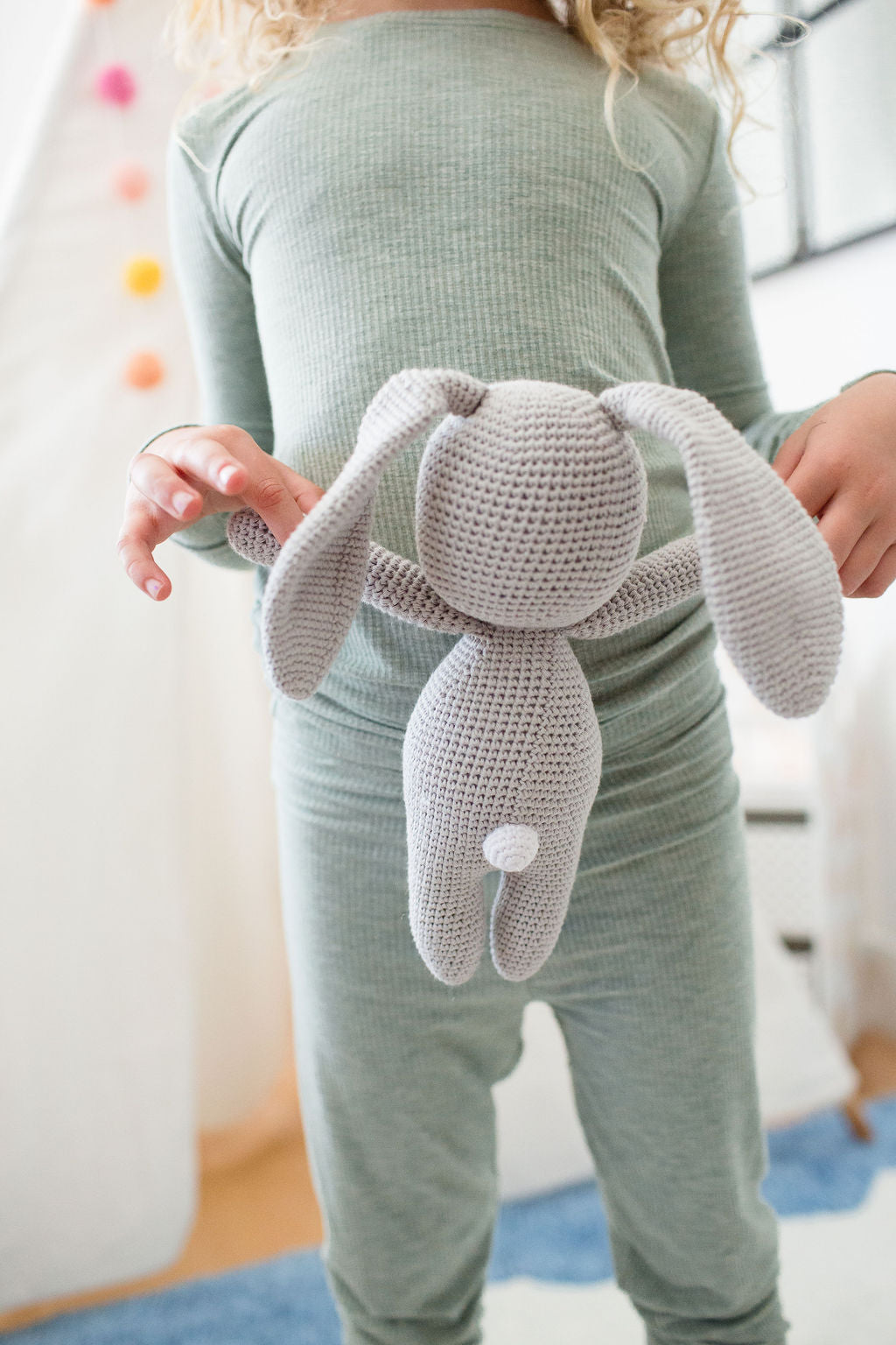 Bunny in nap time sleeping bag