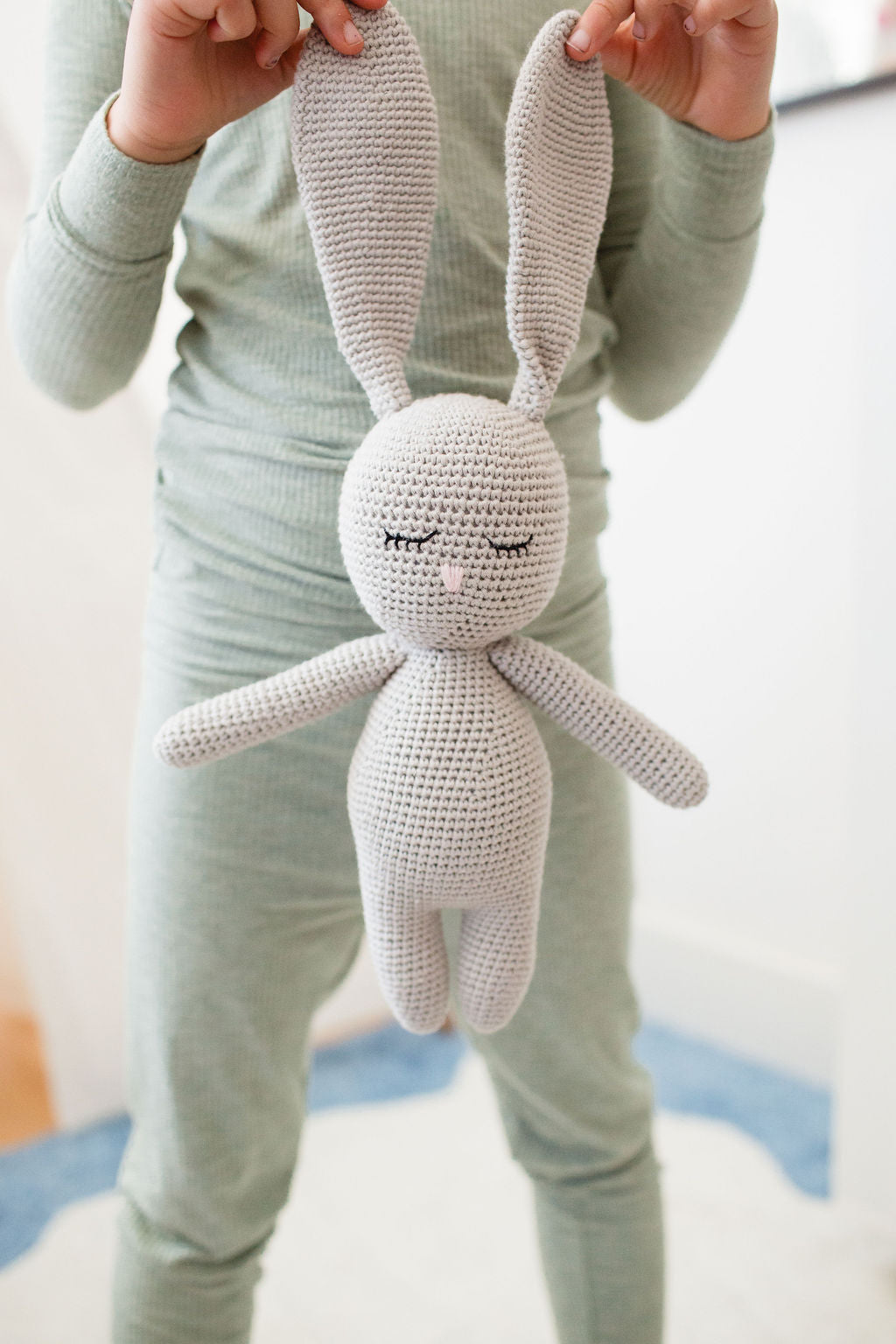 Bunny in nap time sleeping bag